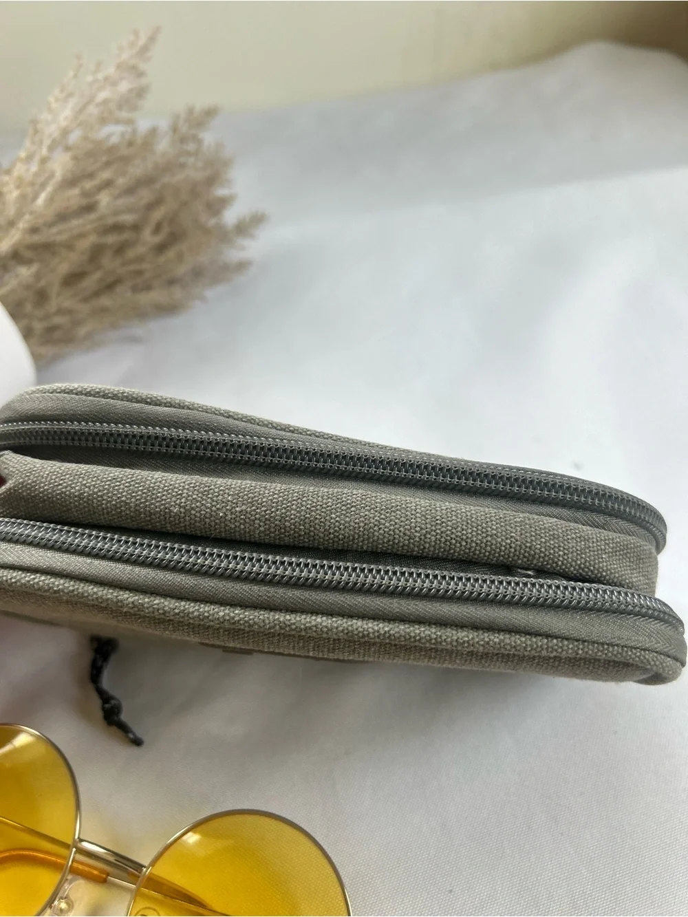 Olive Green Canvas Travelon Organizer Pouch